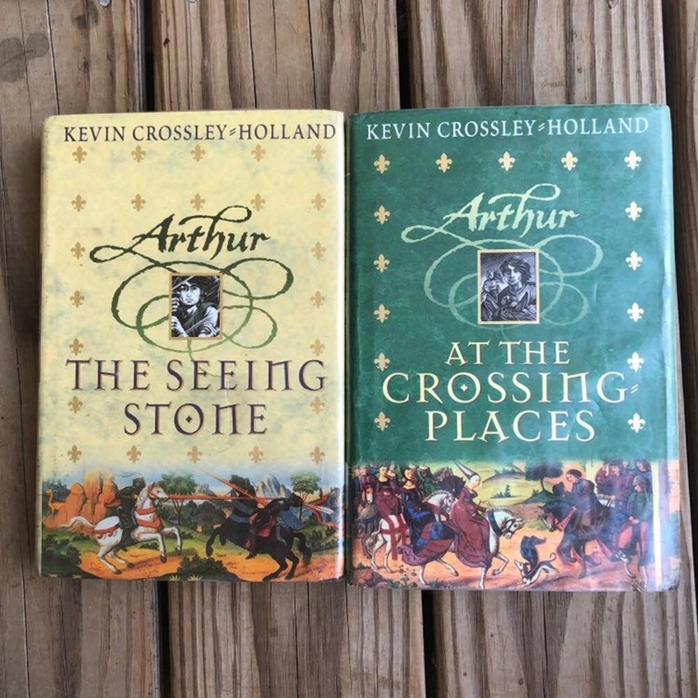 Arthur Trilogy Book Kevin Crossley Holland Hardcover 1-2 1st edition DJ Library